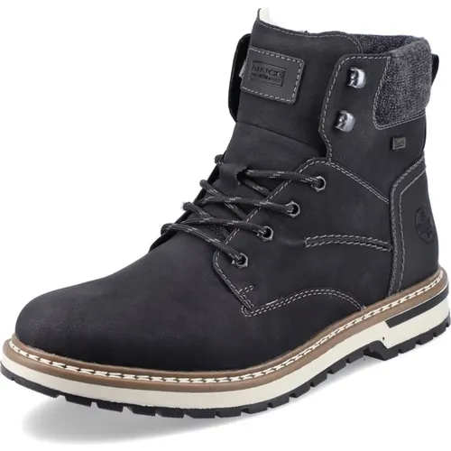 Mens Lace-up Boots , male, Sizes: 8 UK, 10 UK, 7 UK, 12 UK, 11 UK, 9 UK - Rieker - Modalova