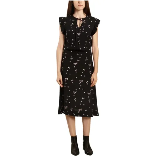 Spaine swallow print dress , female, Sizes: XS - By Malene Birger - Modalova