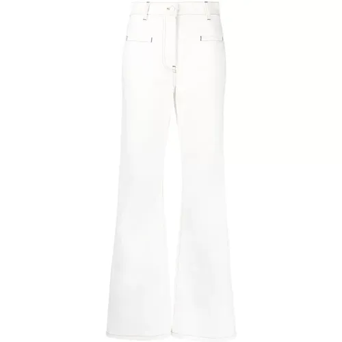 Weiße Wide Flare Jeans , Damen, Größe: M - JW Anderson - Modalova