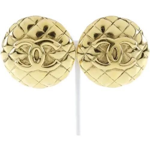 Pre-owned Metal earrings , female, Sizes: ONE SIZE - Chanel Vintage - Modalova