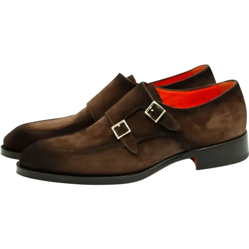 Business Shoes , male, Sizes: 8 UK, 7 UK, 9 1/2 UK - Santoni - Modalova