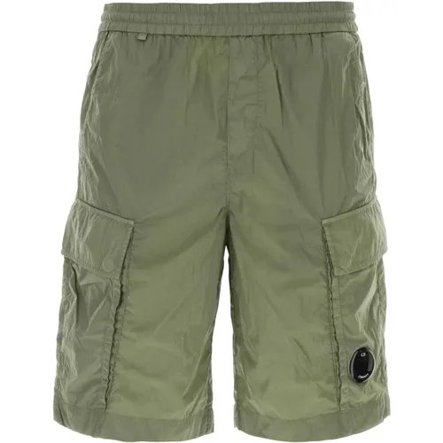 Sage nylon bermuda shorts , male, Sizes: XL, M, S, L - C.P. Company - Modalova