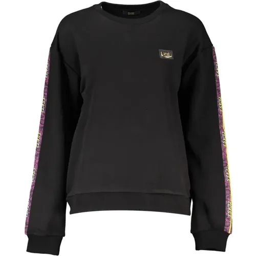 Women's Brushed Sweatshirt with Logo Print , female, Sizes: S, 2XL, XL, L - Cavalli Class - Modalova