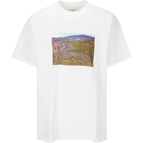 Gricollo T-Shirt with Front Print , male, Sizes: M, XL - Carhartt WIP - Modalova