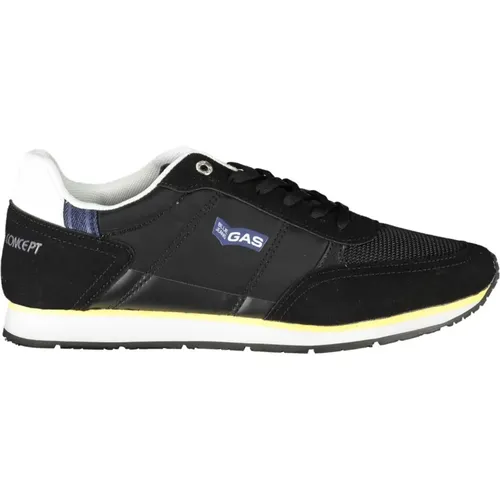 Sporty Lace-Up Sneakers Contrast Logo , male, Sizes: 6 UK - GAS - Modalova