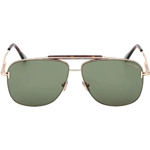 Designer Sunglasses for Men - FT1017Asian FitLarge , male, Sizes: 60 MM - Tom Ford - Modalova