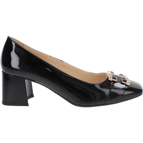 Leather High Heel Shoes Slip-On , female, Sizes: 7 UK, 5 UK, 4 UK - Nerogiardini - Modalova