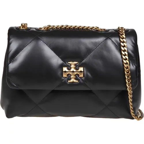 Leather Shoulder Bag with Diamonds , female, Sizes: ONE SIZE - TORY BURCH - Modalova
