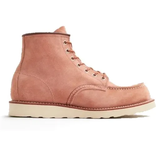 Heritage Moc Toe Boot Dusty Rose , male, Sizes: 7 1/2 UK, 7 UK, 8 UK, 9 UK, 8 1/2 UK, 5 UK, 6 UK - Red Wing Shoes - Modalova