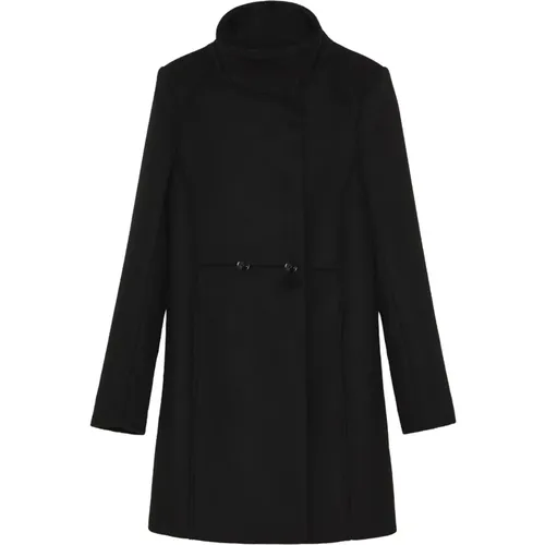 Mantel Essential mit hohem Kragen , Damen, Größe: L - PATRIZIA PEPE - Modalova