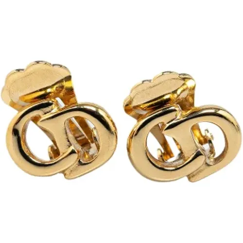 Pre-owned Metal earrings , female, Sizes: ONE SIZE - Dior Vintage - Modalova