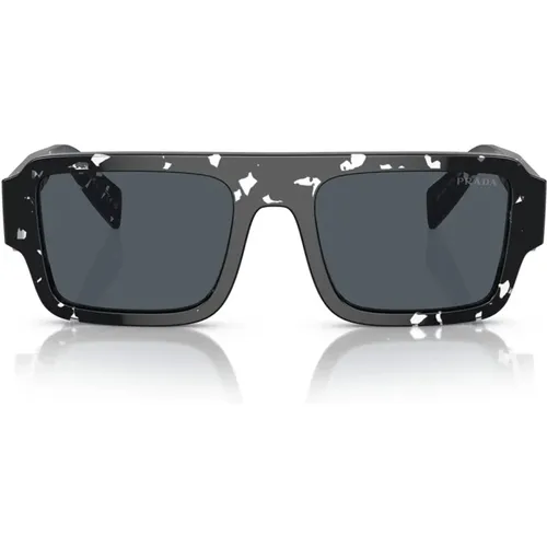 Stylish Sunglasses with Faceted Design , unisex, Sizes: 53 MM - Prada - Modalova