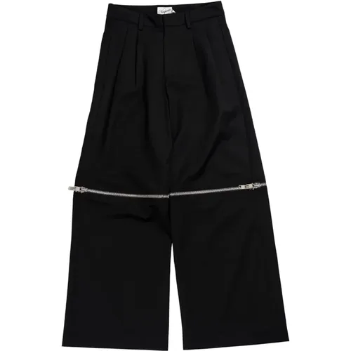 Zipper Pants , female, Sizes: W27 - Vaquera - Modalova
