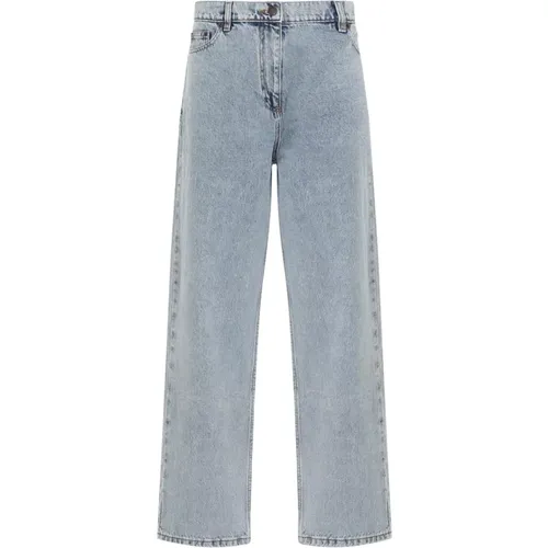 Blaue Denim Loose Fit Jeans , Damen, Größe: S - Magda Butrym - Modalova