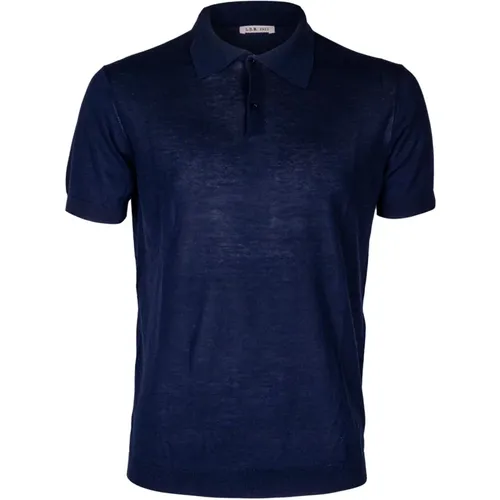 Men's Cotton Polo Shirt. Lightweight. Pointed Collar. Slim Fit. Made in Italy. , male, Sizes: M, L, 2XL, XL - L.b.m. 1911 - Modalova