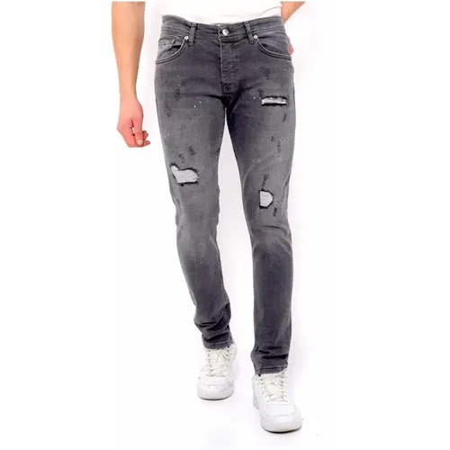 Jeans Stretch Men Slim Fit - Dc-041 , male, Sizes: W32, W29, W34, W31, W30, W33, W38, W36 - True Rise - Modalova