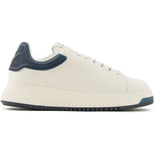 Sneakers Blue , male, Sizes: 7 UK, 9 UK, 10 UK, 11 UK, 8 UK - Emporio Armani - Modalova