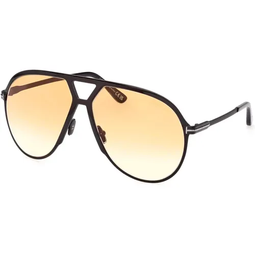 Xavier Sunglasses /Brown Shaded , male, Sizes: 64 MM - Tom Ford - Modalova