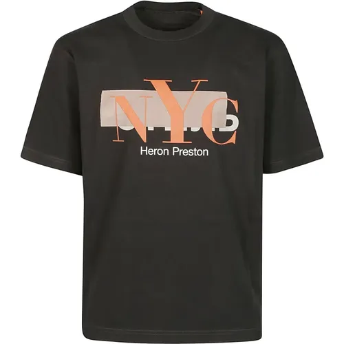 Orange NYC Censored T-Shirt , male, Sizes: M, L, 2XL, S - Heron Preston - Modalova