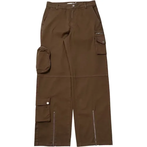 Mirjagz pantalone cargo in fango , female, Sizes: L - Gestuz - Modalova