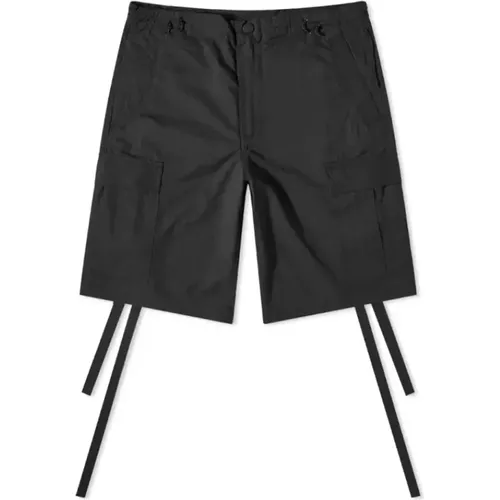 Schwarze Cargo-Tasche Knielange Shorts , Herren, Größe: M - Maharishi - Modalova