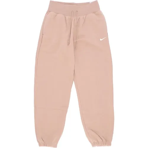 Fleece Tracksuit Pants High-Waisted Oversized , female, Sizes: M, L - Nike - Modalova