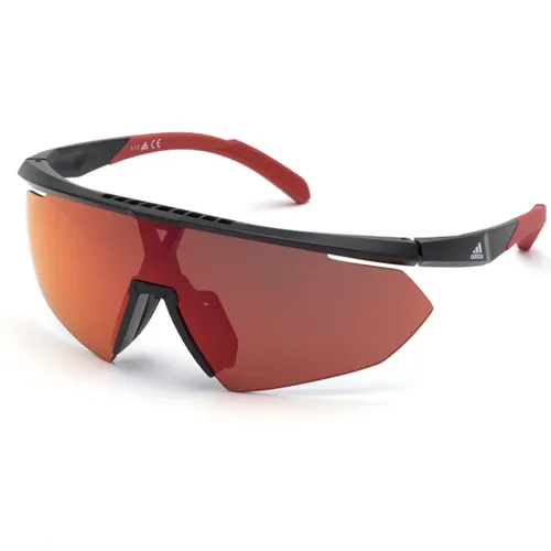 Sportliche Sonnenbrille SP0015,Blaue Spiegel Sonnenbrille Sp0015-91X - Adidas - Modalova