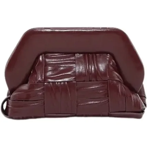 Marsala Twist Clutch Bag Vegan , female, Sizes: ONE SIZE - THEMOIRè - Modalova