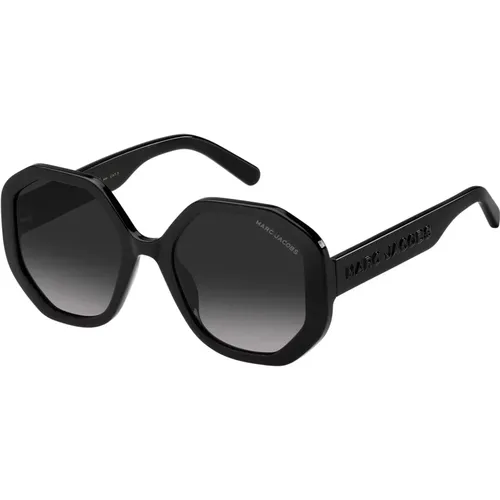 Schwarz/Grau Schattierte Sonnenbrille , Damen, Größe: 53 MM - Marc Jacobs - Modalova