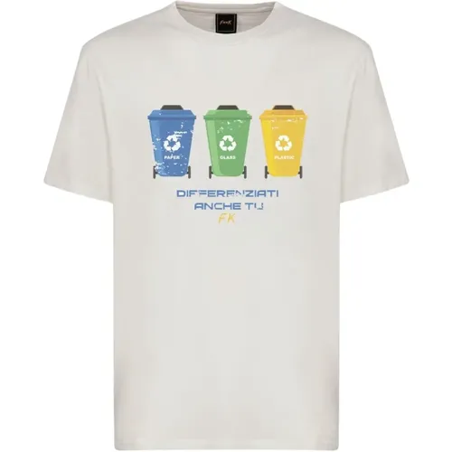 T-Shirt MIT Grafik , Herren, Größe: S - F**k - Modalova