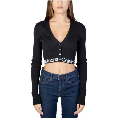 Intarsia Sweater , Damen, Größe: M - Calvin Klein Jeans - Modalova
