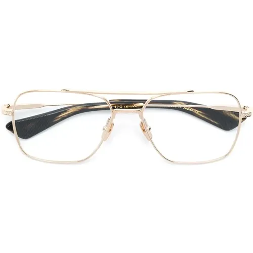 Goldene Optische Brille für den täglichen Gebrauch , Herren, Größe: 57 MM - Dita - Modalova