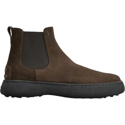 Urban Chelsea Boots with Rubber Nubs , male, Sizes: 8 UK, 7 1/2 UK, 8 1/2 UK, 6 1/2 UK, 11 UK, 7 UK, 6 UK, 10 UK - TOD'S - Modalova