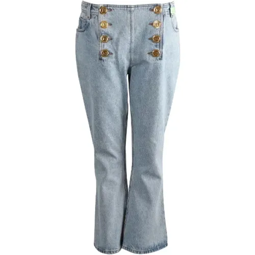 Pre-owned Cotton jeans , female, Sizes: M - Balmain Pre-owned - Modalova