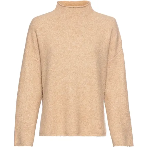 Wollmischung Rollkragenpullover , Damen, Größe: XL - camel active - Modalova