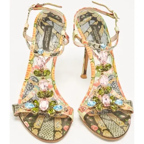 Pre-owned Leder sandals - Dolce & Gabbana Pre-owned - Modalova