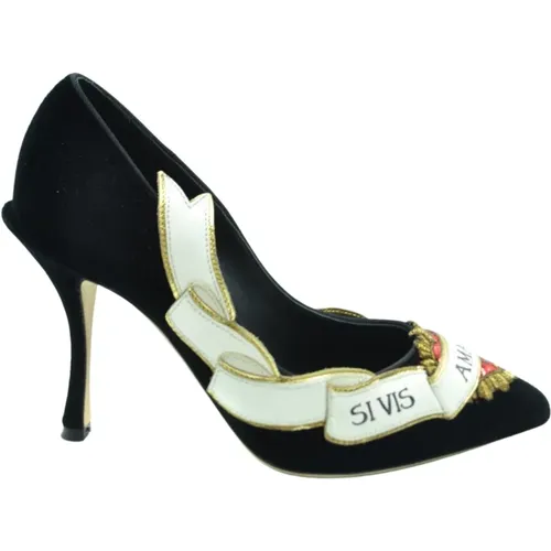 Red Heart Heels Shoes , female, Sizes: 3 UK - Dolce & Gabbana - Modalova