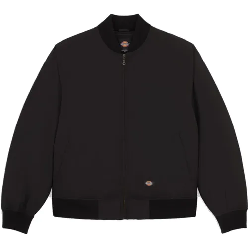 Schwarze Bomberjacke Plains Dickies - Dickies - Modalova