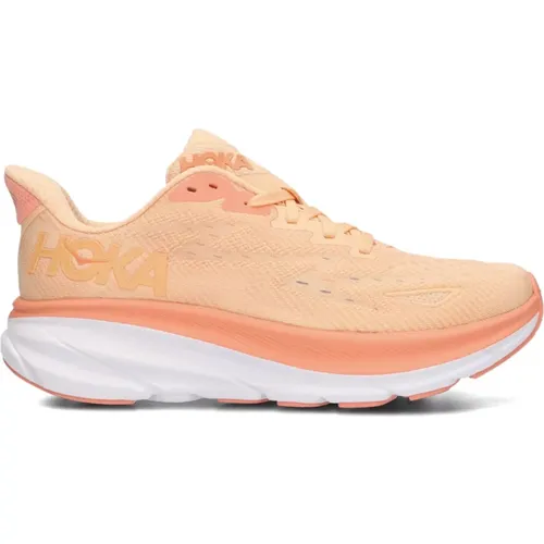 Korall Textil Sneakers Clifton 9 , Damen, Größe: 39 1/3 EU - Hoka One One - Modalova