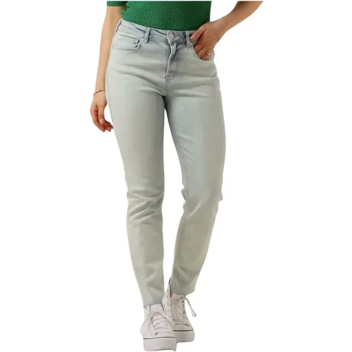 High Rise Slim Jeans - Blau Mirage , Damen, Größe: W26 L32 - Scotch & Soda - Modalova
