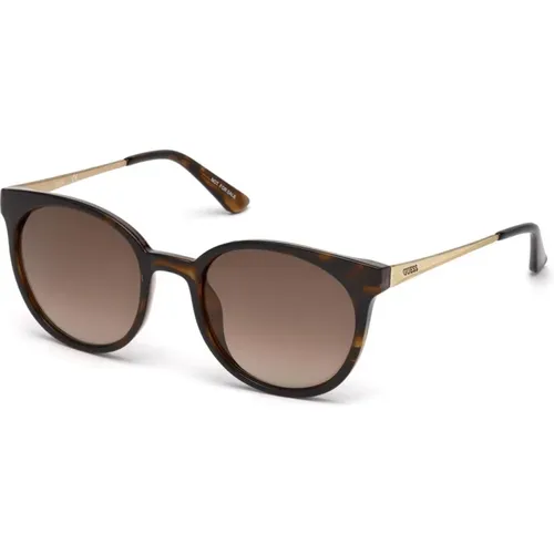 Stylish Sunglasses Gradient Havana Frame , female, Sizes: 52 MM - Guess - Modalova