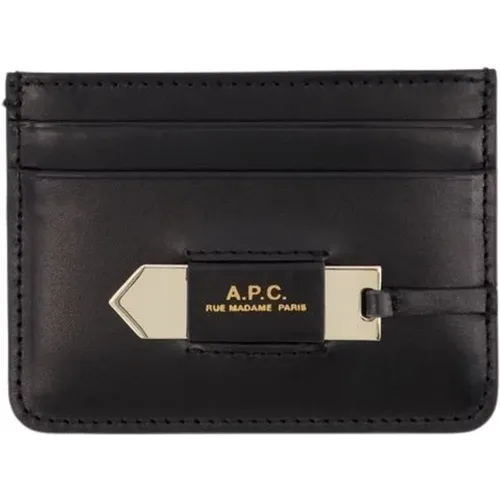 Charlotte Card Holder - Leather , female, Sizes: ONE SIZE - A.p.c. - Modalova