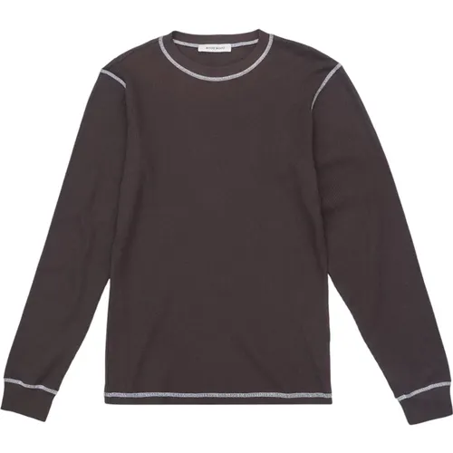 Emil Waffelstrick Baumwollpullover , Herren, Größe: XL - Wood Wood - Modalova