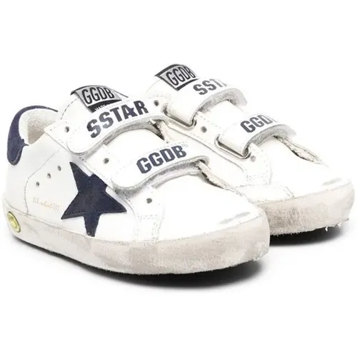 Weiße/schwarze Leder/Suede Super-Star Sneaker - Golden Goose - Modalova