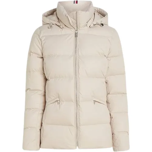 Umweltfreundliche Feminine MW Recycelte Daunenjacke , Damen, Größe: L - Tommy Hilfiger - Modalova