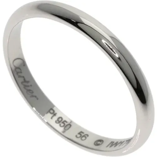 Pre-owned Platinum rings , female, Sizes: ONE SIZE - Cartier Vintage - Modalova