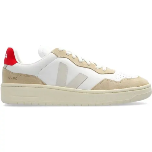 Beige/Weiße Ledersneakers Veja - Veja - Modalova