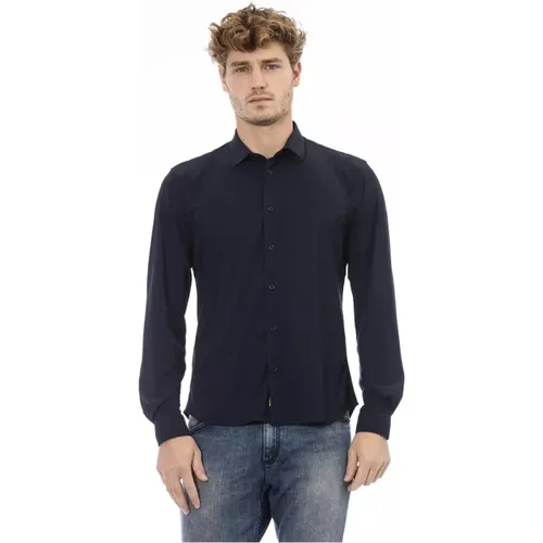 Slim Italian Collar Shirt , male, Sizes: M - Distretto12 - Modalova