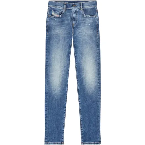 Slim Style Medium Wash Jeans , Herren, Größe: W32 - Diesel - Modalova