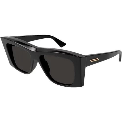 Schwarze Sonnenbrille, vielseitig und stilvoll , Damen, Größe: 54 MM - Bottega Veneta - Modalova